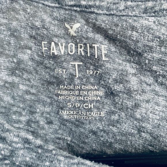 American Eagle Favorite T dry fit tee gray breathe - Picture 5 of 6